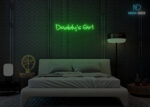 Daddys Girl Neon Sign Green