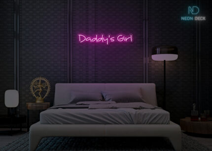 Daddys Girl Neon Sign Hot-Pink