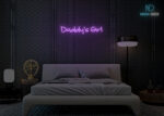 Daddys Girl Neon Sign Purple