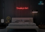 Daddys Girl Neon Sign Red