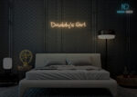 Daddys Girl Neon Sign Warm-White