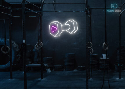 Dumble with Heart Neon Sign Multi