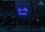 Fitness Gym Neon Sign Dark-Blue