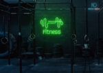 Fitness Gym Neon Sign Green