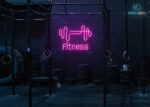 Fitness Gym Neon Sign Hot-Pink