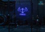 Fitness Neon Sign Dark-Blue