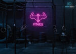Fitness Neon Sign Hot-Pink