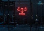 Fitness Neon Sign Red