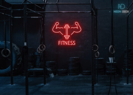 Fitness Neon Sign Red