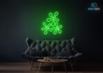 Flowers Neon Sign Green
