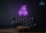 Flowers Neon Sign Purple