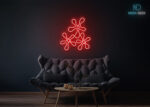Flowers Neon Sign Red