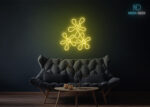 Flowers Neon Sign Yellow