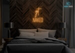 Get Naked Neon Sign Orange