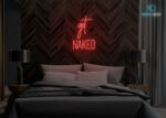Get Naked Neon Sign Red
