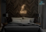 Get Naked Neon Sign Warm-White