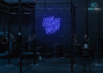 Getting Stronger Each Day Neon Sign Dark-Blue