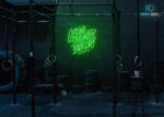 Getting Stronger Each Day Neon Sign Green