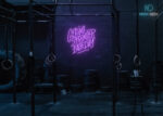Getting Stronger Each Day Neon Sign Purple
