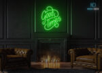 Good Times Neon Sign Green