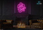 Good Times Neon Sign Hot-Pink