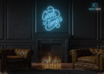 Good Times Neon Sign Ice-Blue
