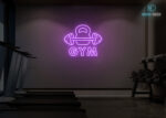 Gym Neon Sign Purple