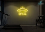 Gym Neon Sign Yellow
