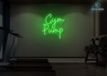 Gym Pump Neon Sign Green