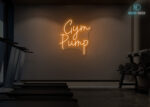 Gym Pump Neon Sign Orange