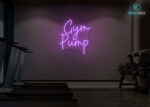 Gym Pump Neon Sign Purple