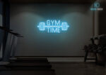 Gym Time Neon Sign Ice-Blue