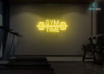 Gym Time Neon Sign Yellow
