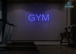 Gym Word LED Neon Sign Dark-Blue