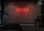 Gym Word LED Neon Sign Red
