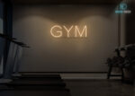 Gym Word LED Neon Sign Warm-White