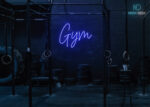Gym Word Neon Sign Dark-Blue