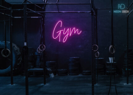 Gym Word Neon Sign Hot-Pink