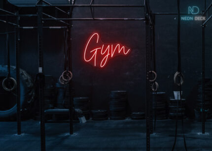 Gym Word Neon Sign Red