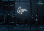 Gym Word Neon Sign White