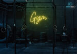 Gym Word Neon Sign Yellow