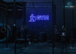 Gym with Treadmill Design Dark-Blue