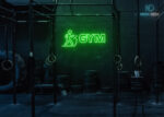Gym with Treadmill Design Green