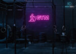 Gym with Treadmill Design Hot-Pink