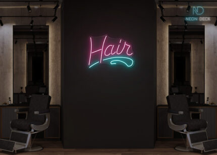 Hair Neon Sign Multi