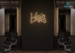 Hair Neon Sign Warm-White