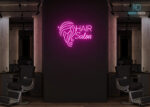 Hair Salon Neon Sign Hot-Pink