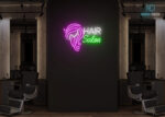 Hair Salon Neon Sign Multi