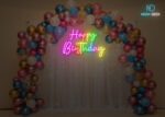 Happy Birthday LED Neon Sign Multi