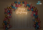 Happy Birthday LED Neon Sign Warm-White